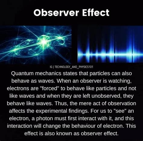 Observer Effect He IG I TECHNOLOGY AND PHYSICS101 Quantum Mechanics