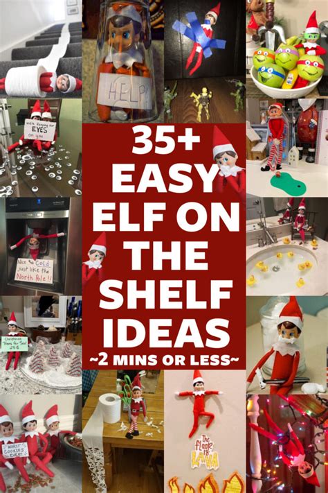 Easy Elf On The Shelf Ideas 35 Ideas Domestic Superhero