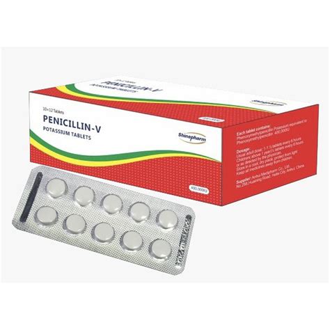 Antibiotic Medicine Penicillin Vk Tablet 250mg Shinepharm - Penicillin ...