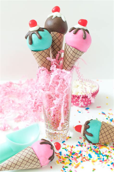 Ice Cream Cone Cake Pops Recipe Tutorial Club Crafted