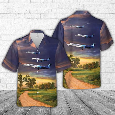 Merch Gears Contour Airlines Embraer ERJ 135 Hawaiian Shir Flickr