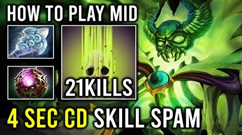 WTF 4 Sec CD Skill Spam Level 30 Pugna Spammer NEW Solo Mid Annoying