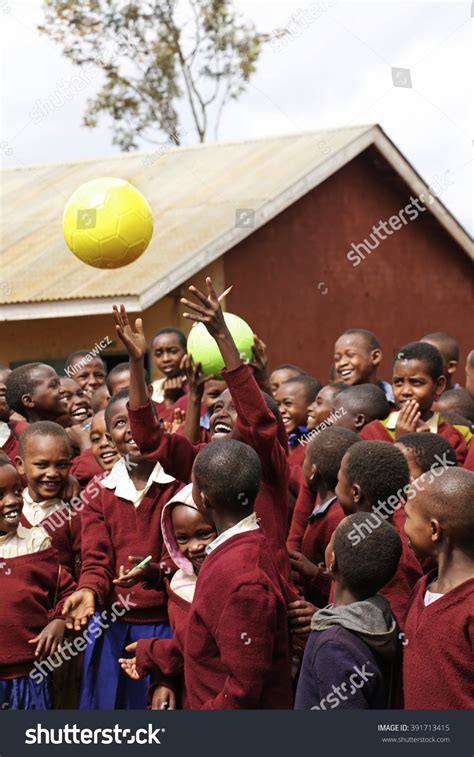 African Kids Playing School Happy Children Stock Photo 391713415 ...