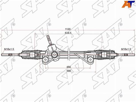 Рейка рулевая Toyota Highlander 07 13 Lhd Sat St 45510 48010 Sat арт