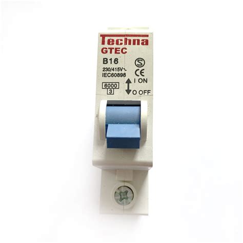 MCB S Techna GTEC B16 16A 16 MCB Circuit Breaker Type B