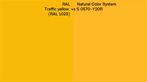 Ral Traffic Yellow Ral 1023 Vs Natural Color System S 0570 Y20r Side