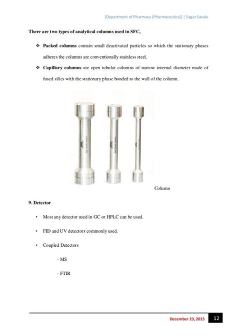 Supercritical fluid chromatography