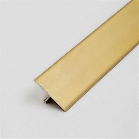 Aluminum Anodizing Gold Aluminium Square Edge Tile Trim T Shape