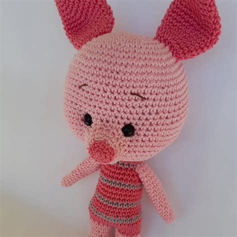 Leitão Turma do Ursinho Pooh Amigurumi Elo7