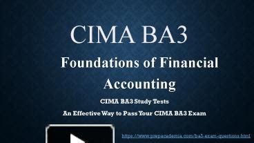 PPT Prepacademia CIMA BA3 Exam Practice Kit PDF PowerPoint