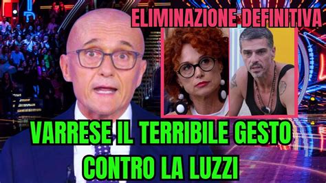 Gf Massimiliano Varrese Il Terribile Gesto Contro Beatrice Luzzi Youtube