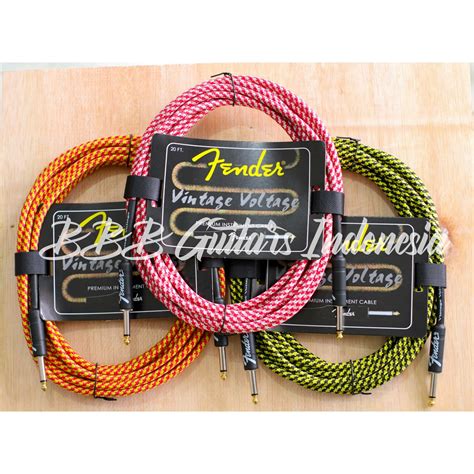 Jual Kabel Jack Fender Vintage Original Panjang 3 Meter Dan 6 Meter