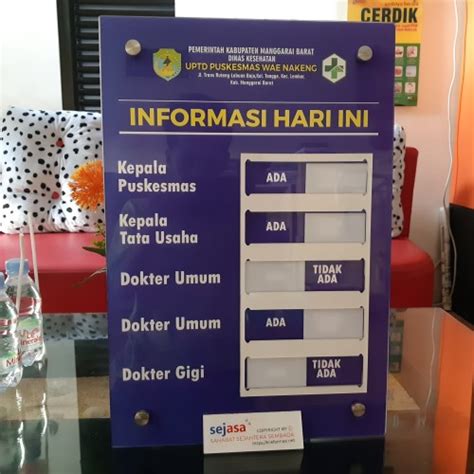 Jual Papan Informasi Kehadiran Kab Sleman Syafana Tokopedia