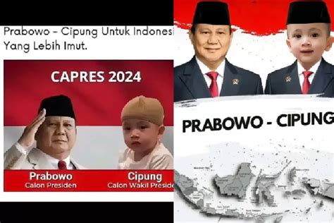 Meme Prabowo Bersanding dengan Rayyanza Viral di Medsos: Prabowo-Cipung ...