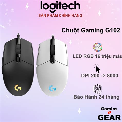 Chuột Gaming Logitech G102 Gen 2 Lightsync Tùy Chỉnh Rgb 6 Nút Lập Trình Shopee Việt Nam