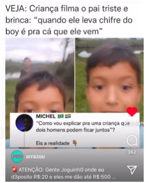 Menino mostra boa relação pai gay e zoa chifre Estadão MT