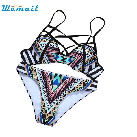 Premium Womail Print New Push Up Padded Sexy Women Bikinis Sets Summer