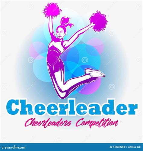 Cheerleader Competition Symbol Cartoon Vector