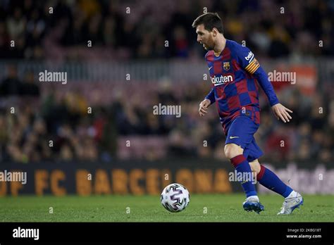 Lionel Messi Of Barcelona In Action During The Copa Del Rey Round Of