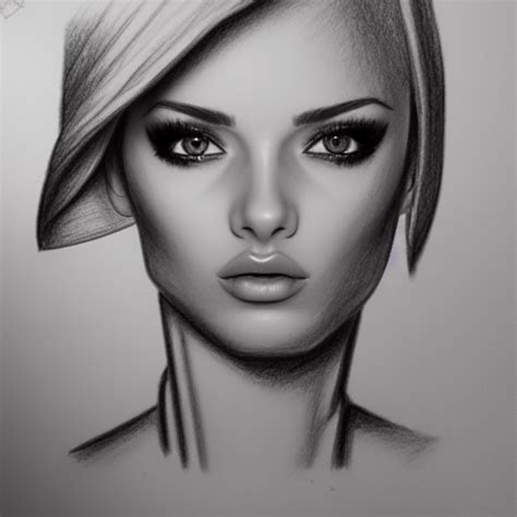 Desenhando Uma Mulher Sexy Realista Em 3d · Creative Fabrica