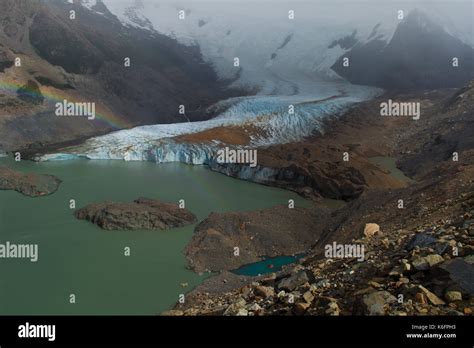 Cerro Torre Glacier At Chalten Patagonia Argentina With A Beatiful