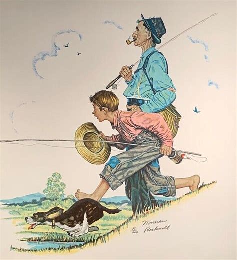 Norman Rockwell Gone Fishing 1976 Available For Sale Artsy