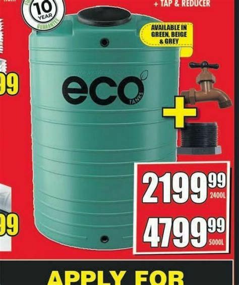 Eco Water Tank Offer At Boxer Build