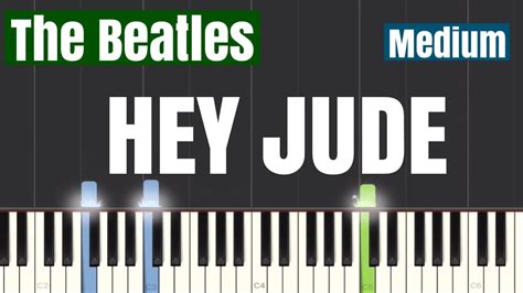 The Beatles Hey Jude Piano Tutorial Medium YouTube