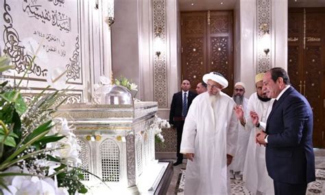 Egyptian President Bohra Sultan Inaugurate Sayyeda Nafisa Mosque In