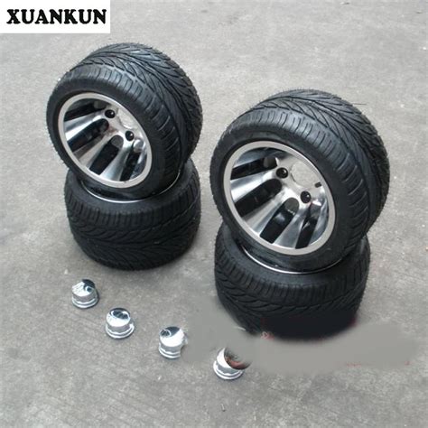 XUANKUN Beach Car Kart 10 Inch Aluminum Wheel Vacuum Flat Tire ATV 235