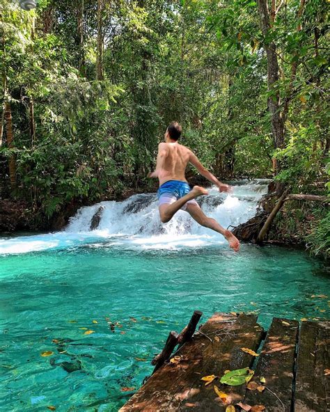 Cachoeira Do Formiga Imagens E V Deos Da Linda Atra O Do Jalap O