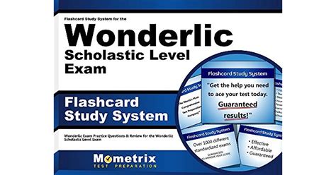 Flashcard Study System For The Wonderlic Scholastic Level Exam