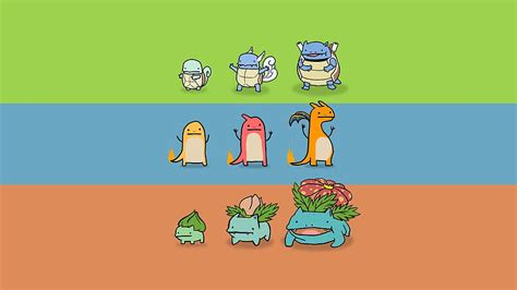 Pokemon Starters Kanto Pokemon HD Wallpaper Pxfuel