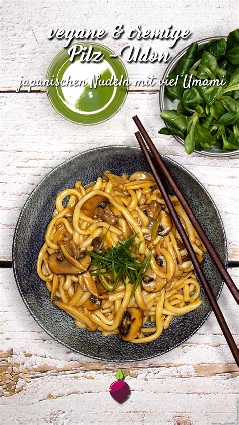 Cremige Pilz Udon Deli Deluxe Vegan Vegetarische Kochideen