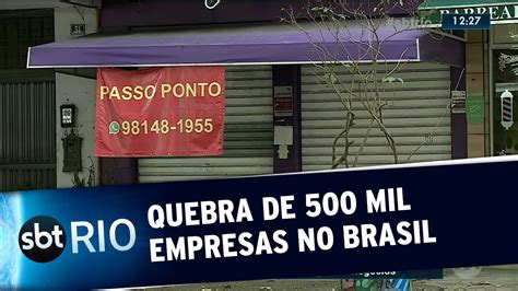 Pandemia do coronavírus provoca o fechamento de 500 mil empresas no