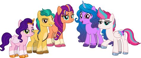 G5 Anniversary The Mane 5 By Emeraldblast63 On Deviantart