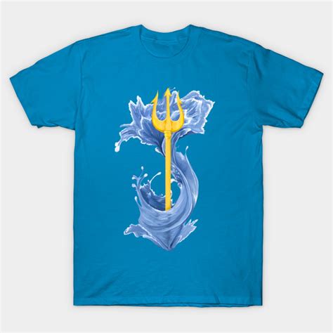 Poseidon Trident Art T Shirt Teepublic