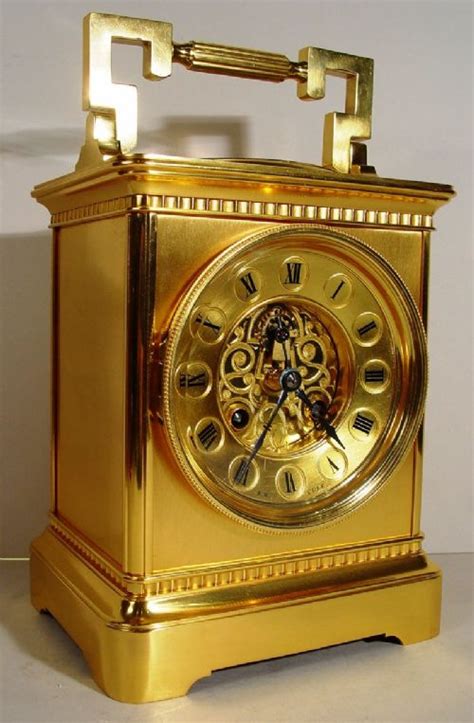 A Stunning Late 19th Century French Giant Carriage Clock With Compass