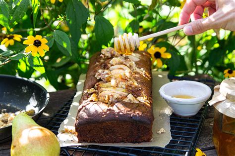 Birnenkuchen mit karamellisierten Walnüssen Tiroler Gemüsekiste