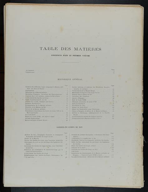 TITEUX Eugène Histoire de la Maison Militaire du Roi de 1814 à 1830