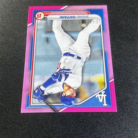 最新 175枚限定 2024 Topps Bowman 大谷翔平 No 33 ピンクパラレルカード Pink ボウマン ドジャース その他