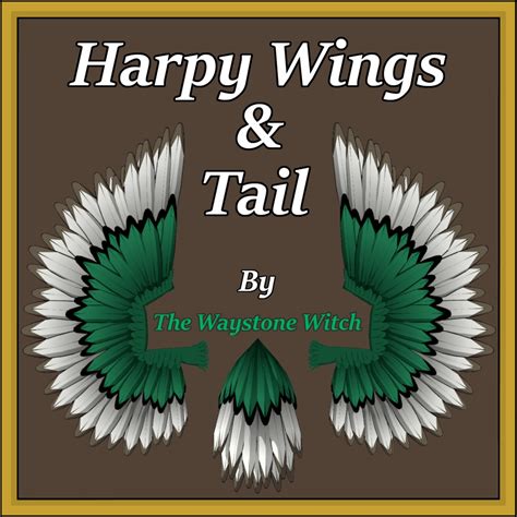 Harpy Wings And Tail For Vrchat Waystone Witchs Emporium Of Simple