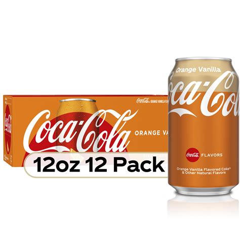 Coca-Cola Orange Vanilla Soda Pop, 12 fl oz, 12 Pack Cans - Walmart.com