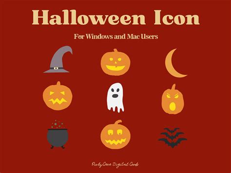 Halloween DESKTOP ICON _ Folder Icons, Mac Icon, Windows Icon, Desktop ...