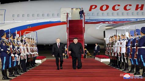 Putin Gets Lavish Welcome In North Korea With Vows Of Support World