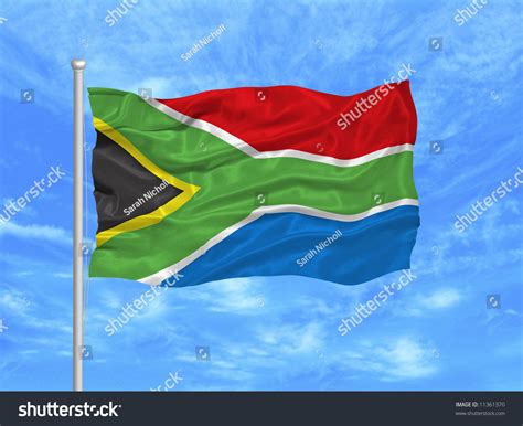 Waving South African Flag Royalty Free Stock Photo 11361370