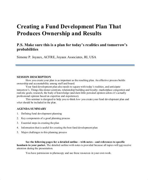 Nonprofit Plan 8 Examples Format Pdf