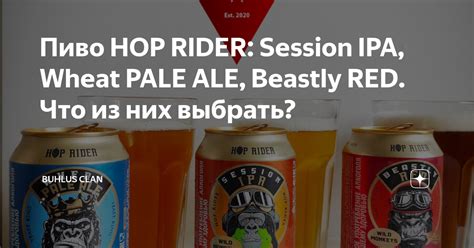 Пиво HOP RIDER Session IPA Wheat PALE ALE Beastly RED Что из них