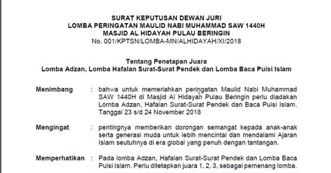 Detail Contoh Surat Pemberitahuan Lomba 17 Agustus Koleksi Nomer 43