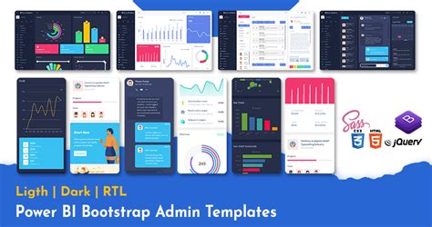 Power Bi Responsive Bootstrap Admin Template